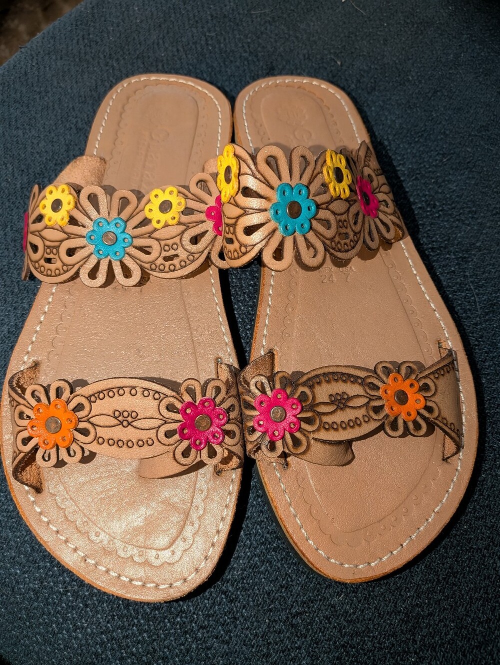 Jardin Leather Sandals, 7